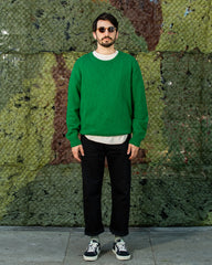 The Real McCoy's Cotton Crewneck Sweater - Green - Standard & Strange