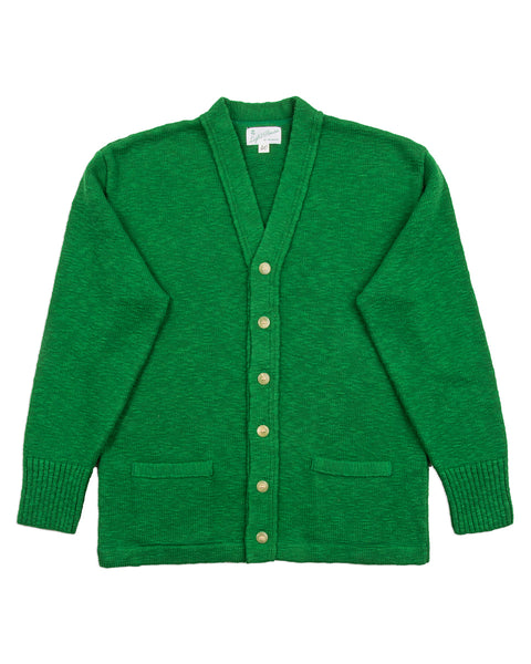 The Real McCoy's Cotton Summer Cardigan - Green - Standard & Strange