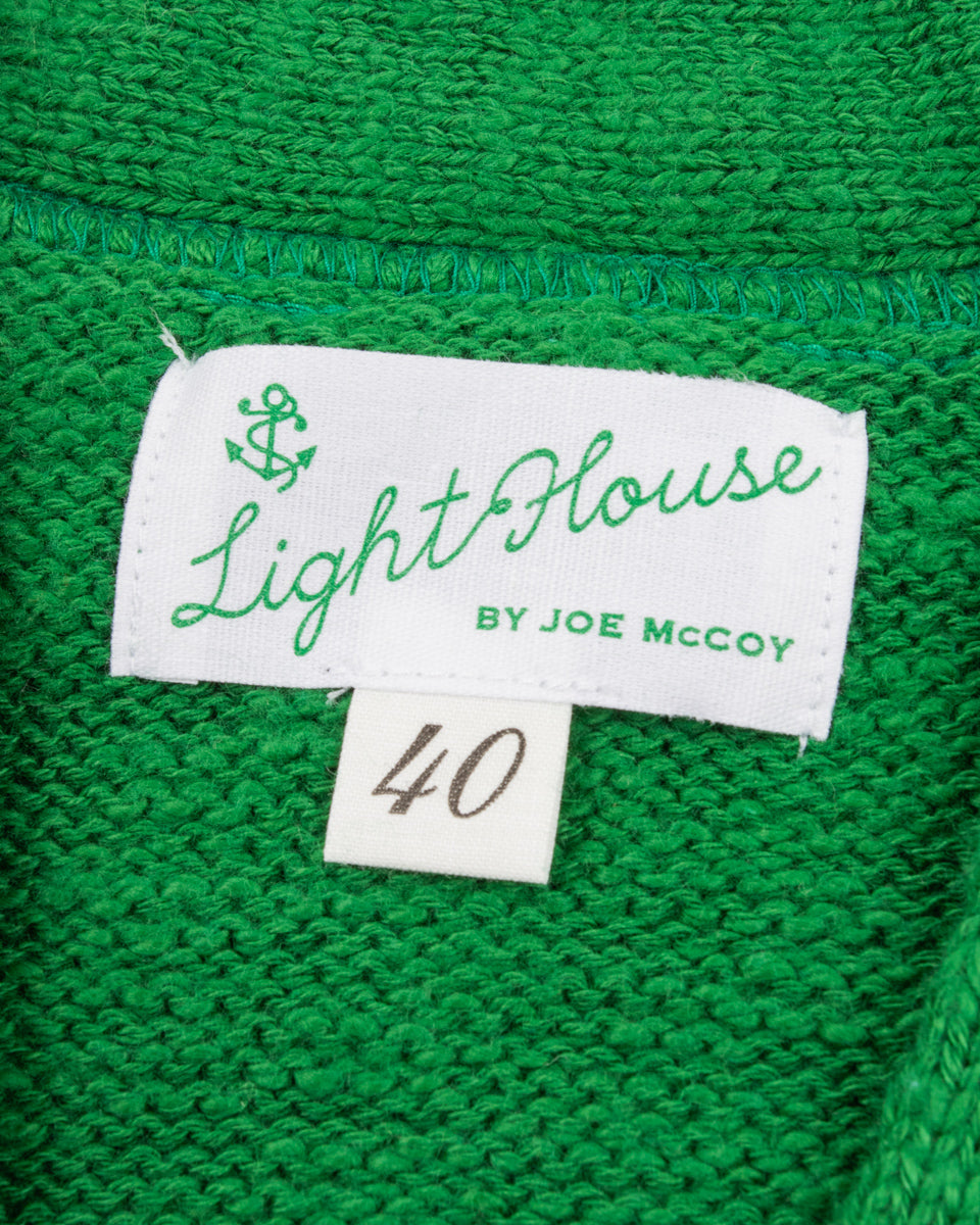 The Real McCoy's Cotton Summer Cardigan - Green - Standard & Strange