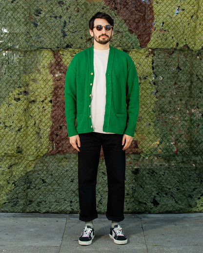 The Real McCoy's Cotton Summer Cardigan - Green - Standard & Strange