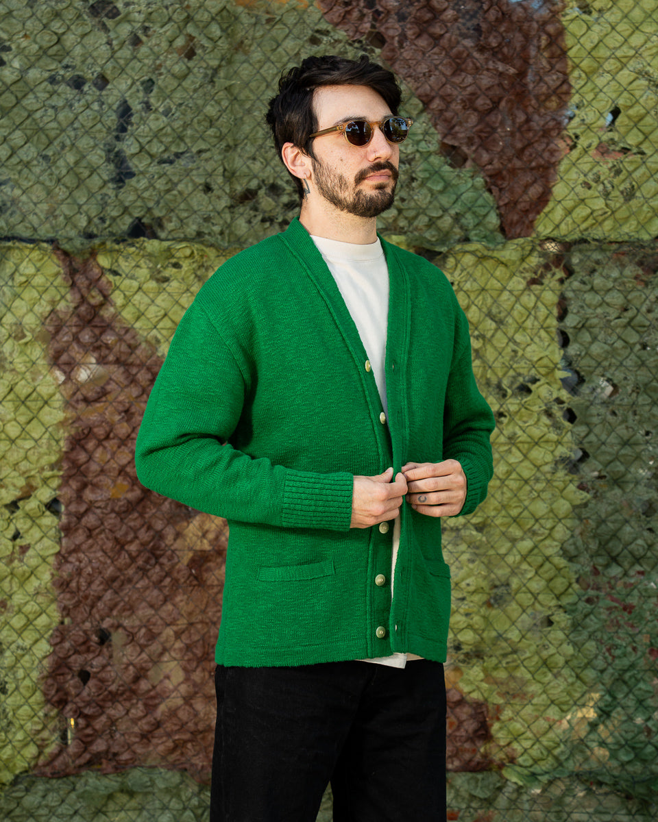 The Real McCoy's Cotton Summer Cardigan - Green – Standard & Strange