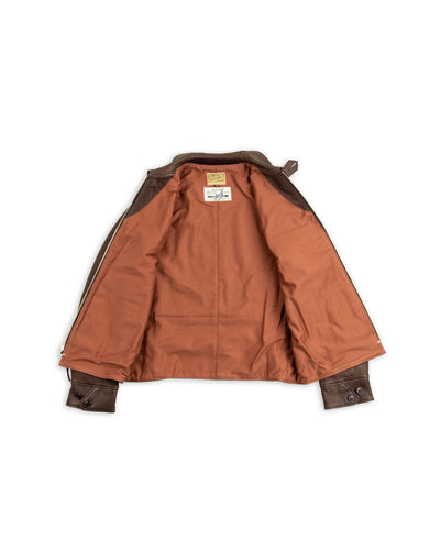 The Real McCoy's Freeman 30s Sports Jacket (Deerskin) - Brown - Standard & Strange