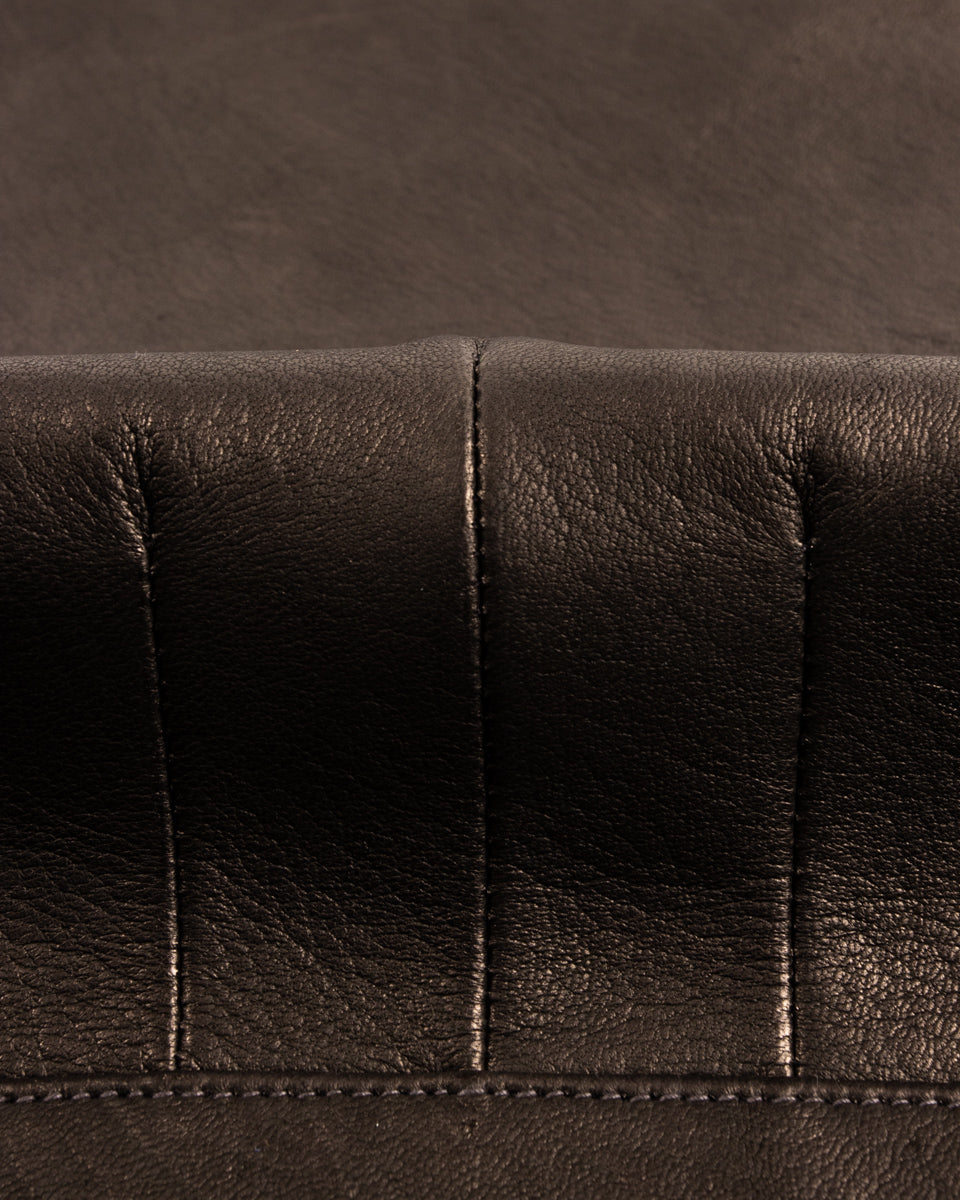 The Real McCoy's Freeman 30s Sports Jacket (Deerskin) - Black - Standard & Strange