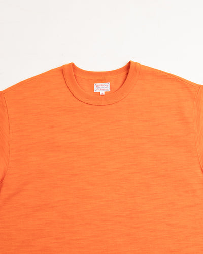 The Real McCoy's Heavy Cotton Slub Jersey - Tangerine - Standard & Strange