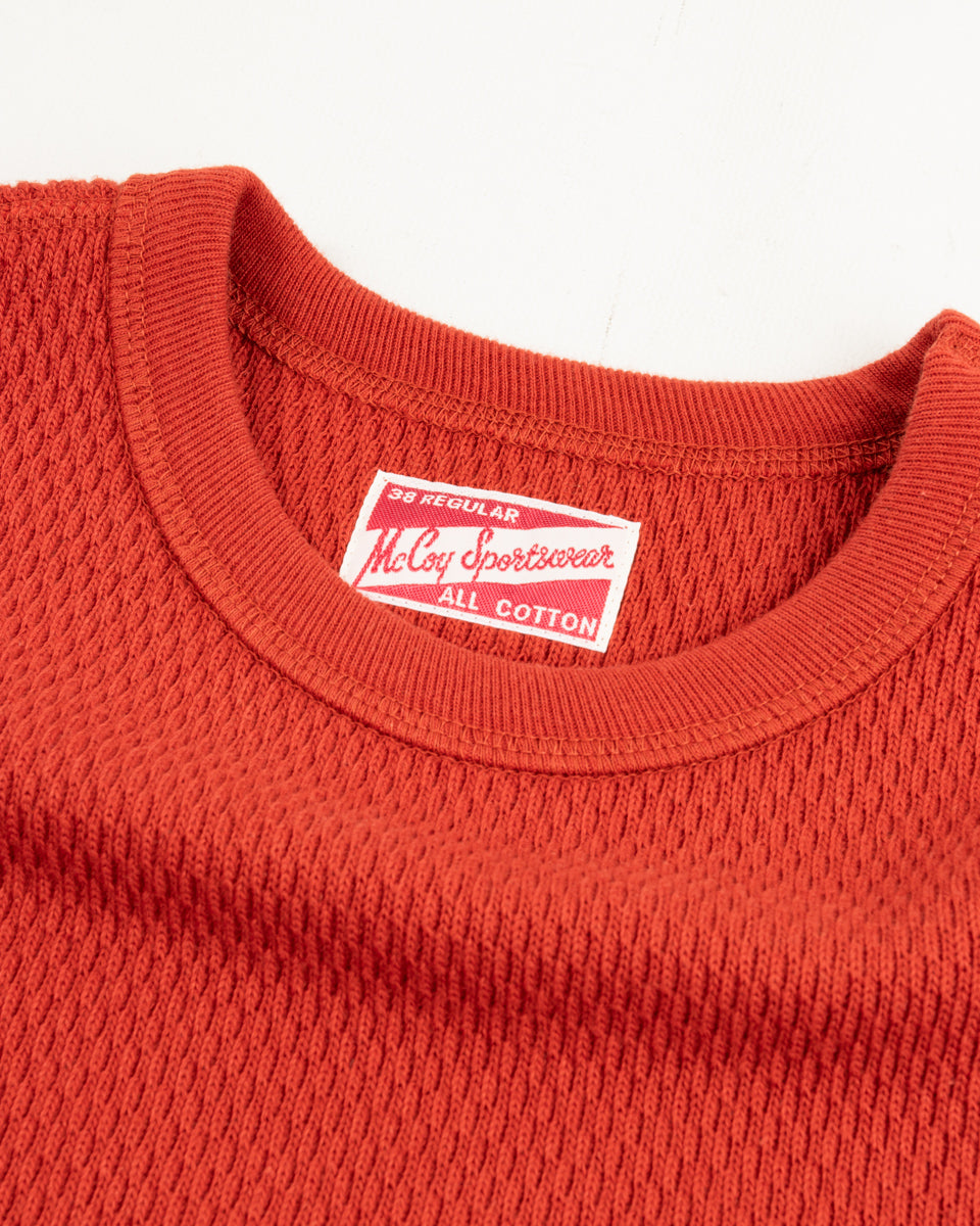 The Real McCoy's Honeycomb Thermal Shirt - B. Red – Standard & Strange