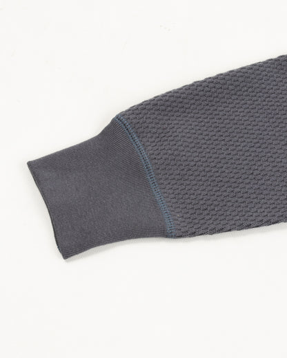 The Real McCoy's Honeycomb Thermal Shirt - Ink Blue - Standard & Strange