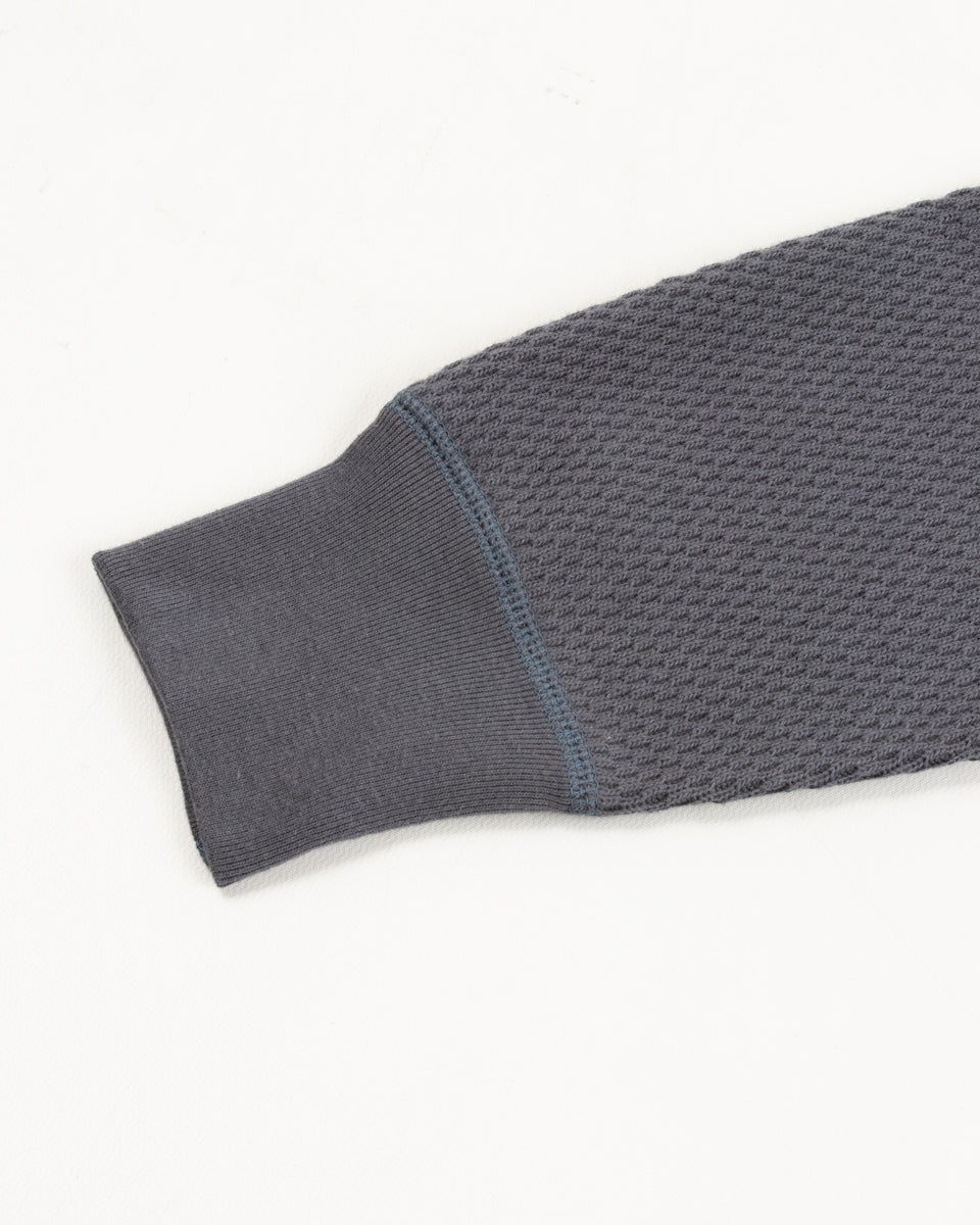 The Real McCoy's Honeycomb Thermal Shirt - Ink Blue - Standard & Strange