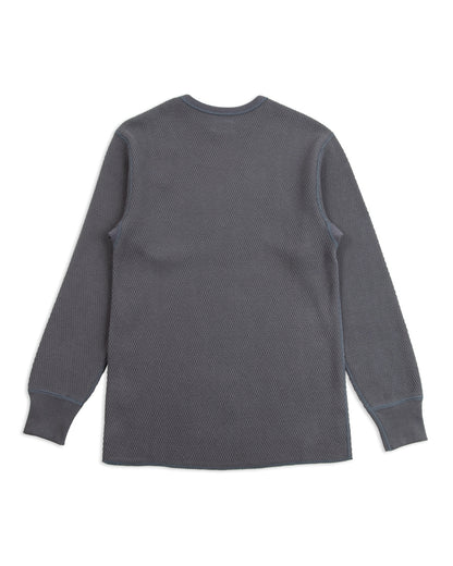 The Real McCoy's Honeycomb Thermal Shirt - Ink Blue - Standard & Strange