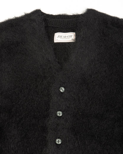 The Real McCoy's Joe McCoy Mohair Cardigan - Black - Standard & Strange