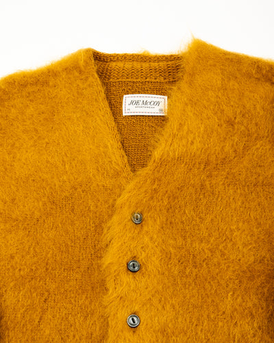 The Real McCoy's Joe McCoy Mohair Cardigan - Mustard - Standard & Strange