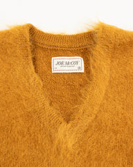 The Real McCoy's Joe McCoy Mohair V-Neck Sweater - Mustard - Standard & Strange