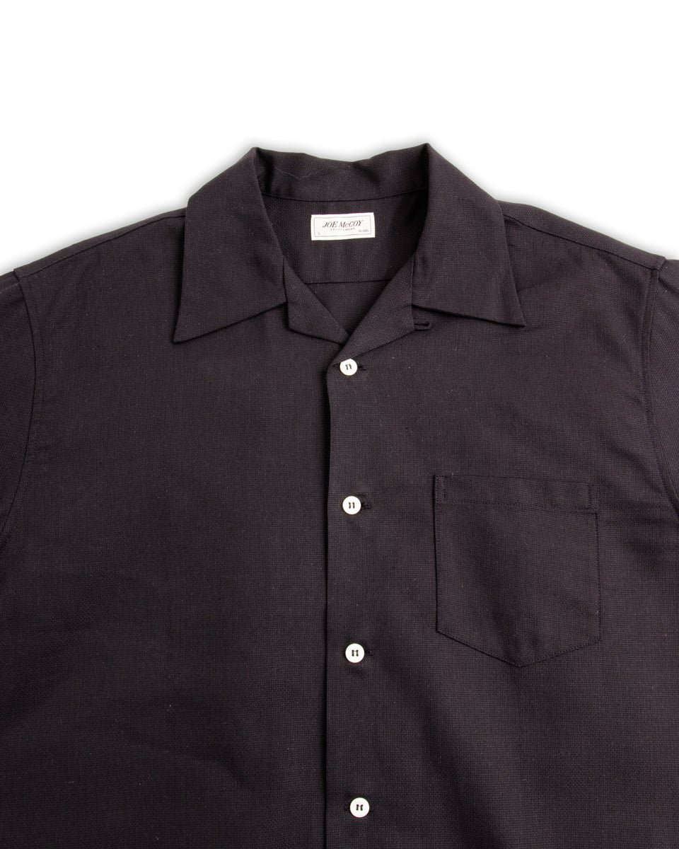 The Real McCoy's Joe McCoy Panama Shirt S/S Navy Standard & Strange