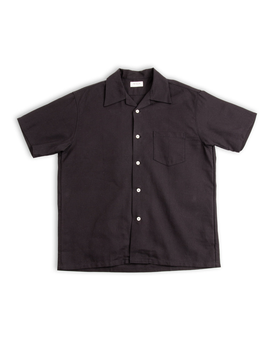 The Real McCoy's Joe McCoy Panama Shirt S/S - Navy - Standard