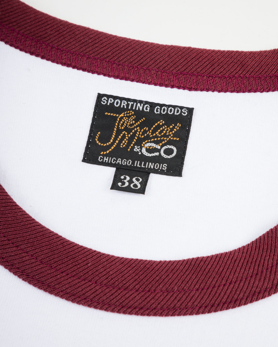 ジョーマッコイ TEE BIRDIES WHITExBURGUNDY (M) 【公式通販】