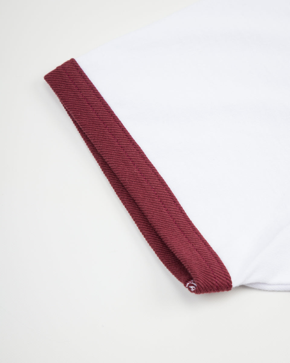 ジョーマッコイ TEE BIRDIES WHITExBURGUNDY (M) 【公式通販】
