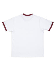 The Real McCoy's Joe McCoy Tee / Birdies - White / Burgundy - Standard & Strange