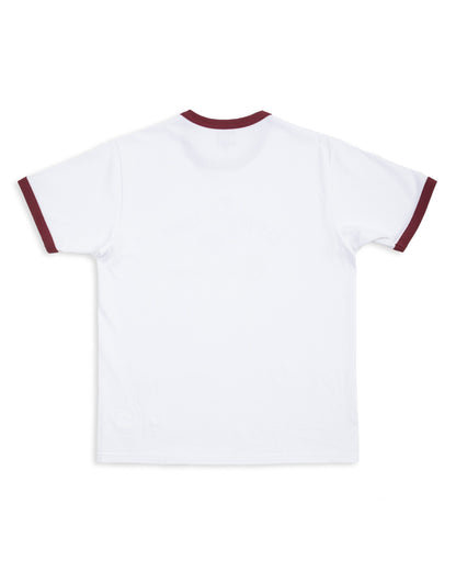 The Real McCoy's Joe McCoy Tee / Birdies - White / Burgundy - Standard & Strange