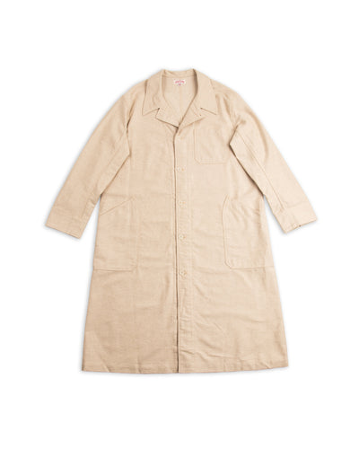 The Real McCoy's Linen Atelier Coat - Beige - Standard & Strange