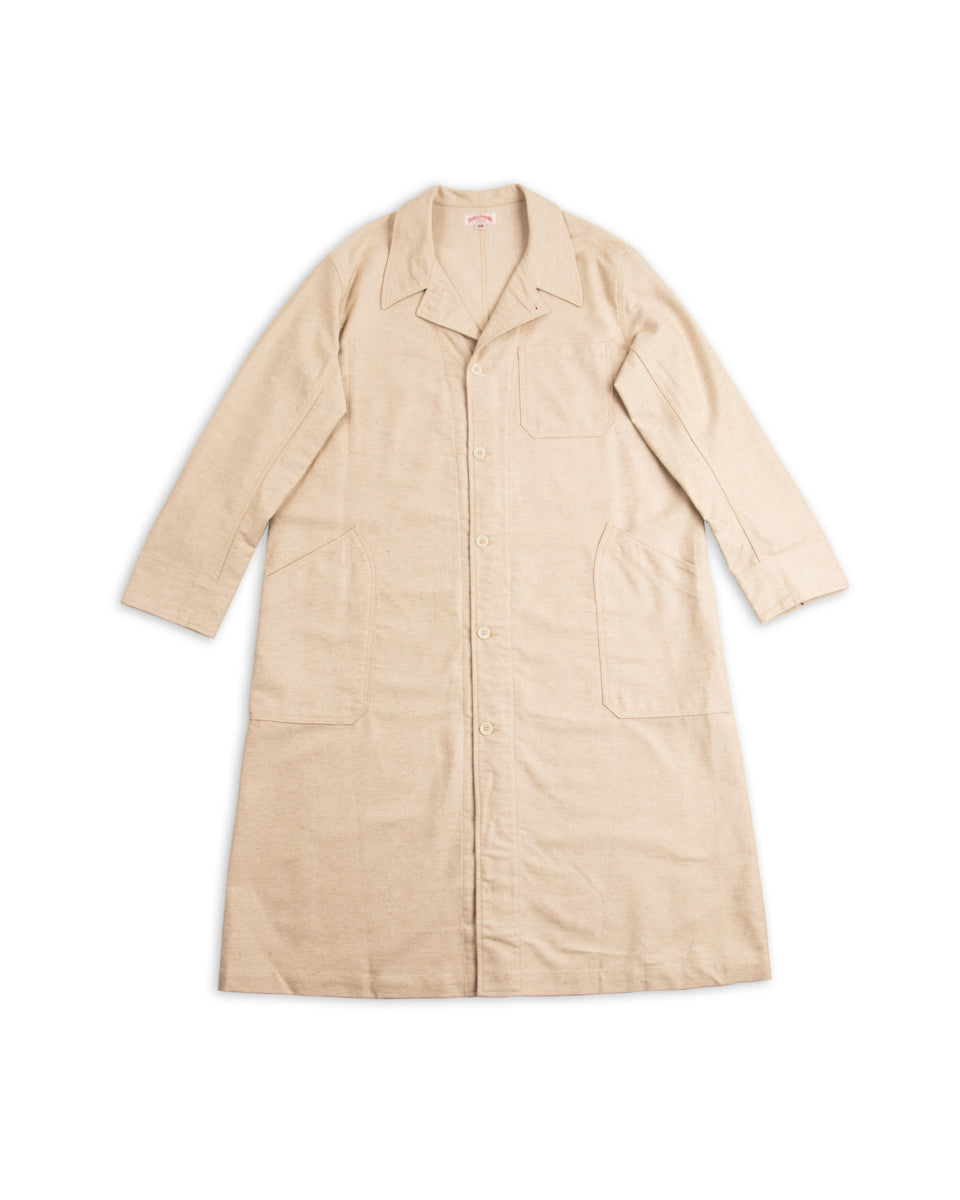 The Real McCoy's Linen Atelier Coat - Beige - Standard & Strange