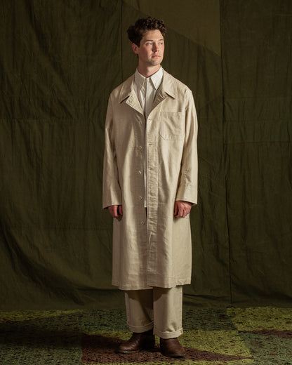 The Real McCoy's Linen Atelier Coat - Beige - Standard & Strange
