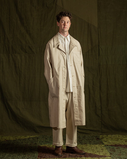 The Real McCoy's Linen Atelier Coat - Beige - Standard & Strange