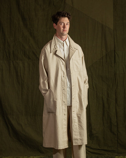 The Real McCoy's Linen Atelier Coat - Beige - Standard & Strange
