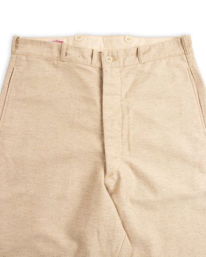 The Real McCoy's Linen Atelier Trousers - Beige - Standard & Strange
