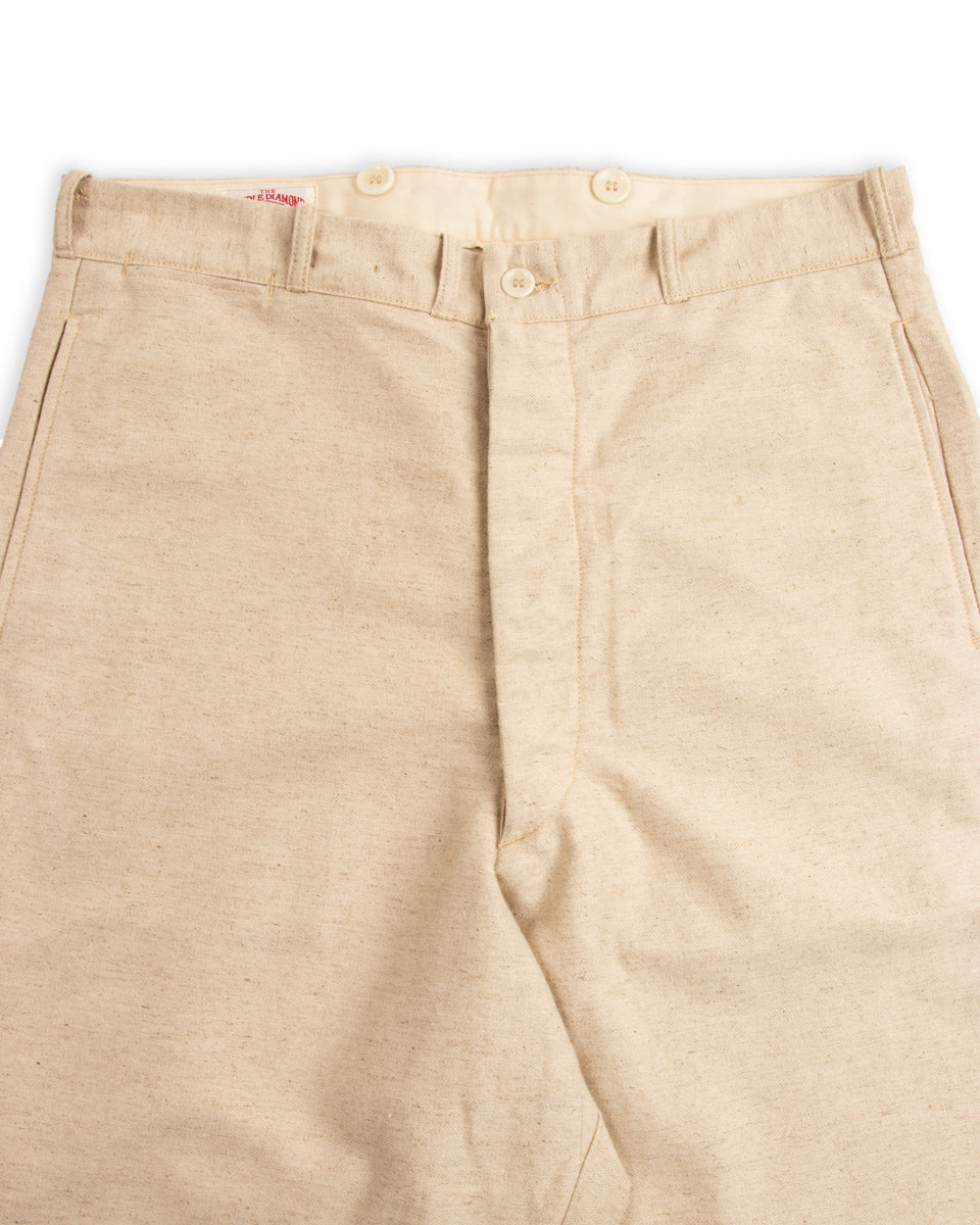 The Real McCoy's Linen Atelier Trousers - Beige - Standard & Strange