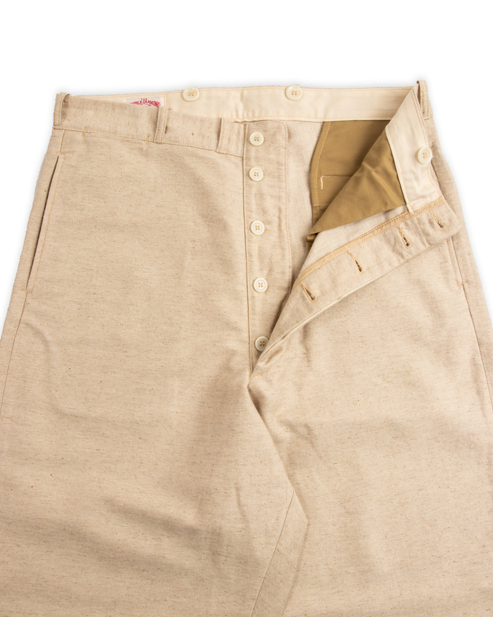 The Real McCoy's Linen Atelier Trousers - Beige - Standard & Strange