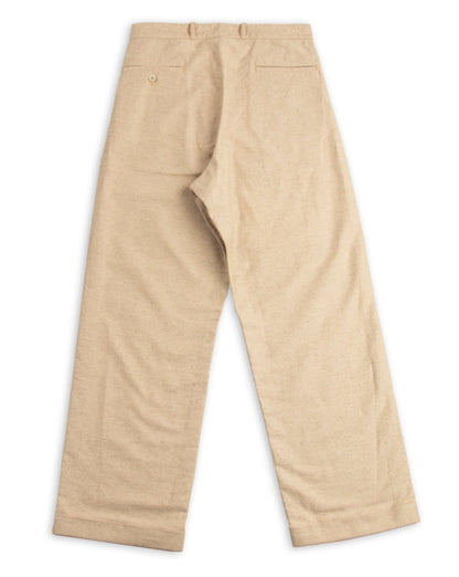 The Real McCoy's Linen Atelier Trousers - Beige - Standard & Strange