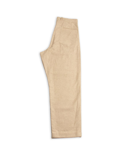 The Real McCoy's Linen Atelier Trousers - Beige - Standard & Strange