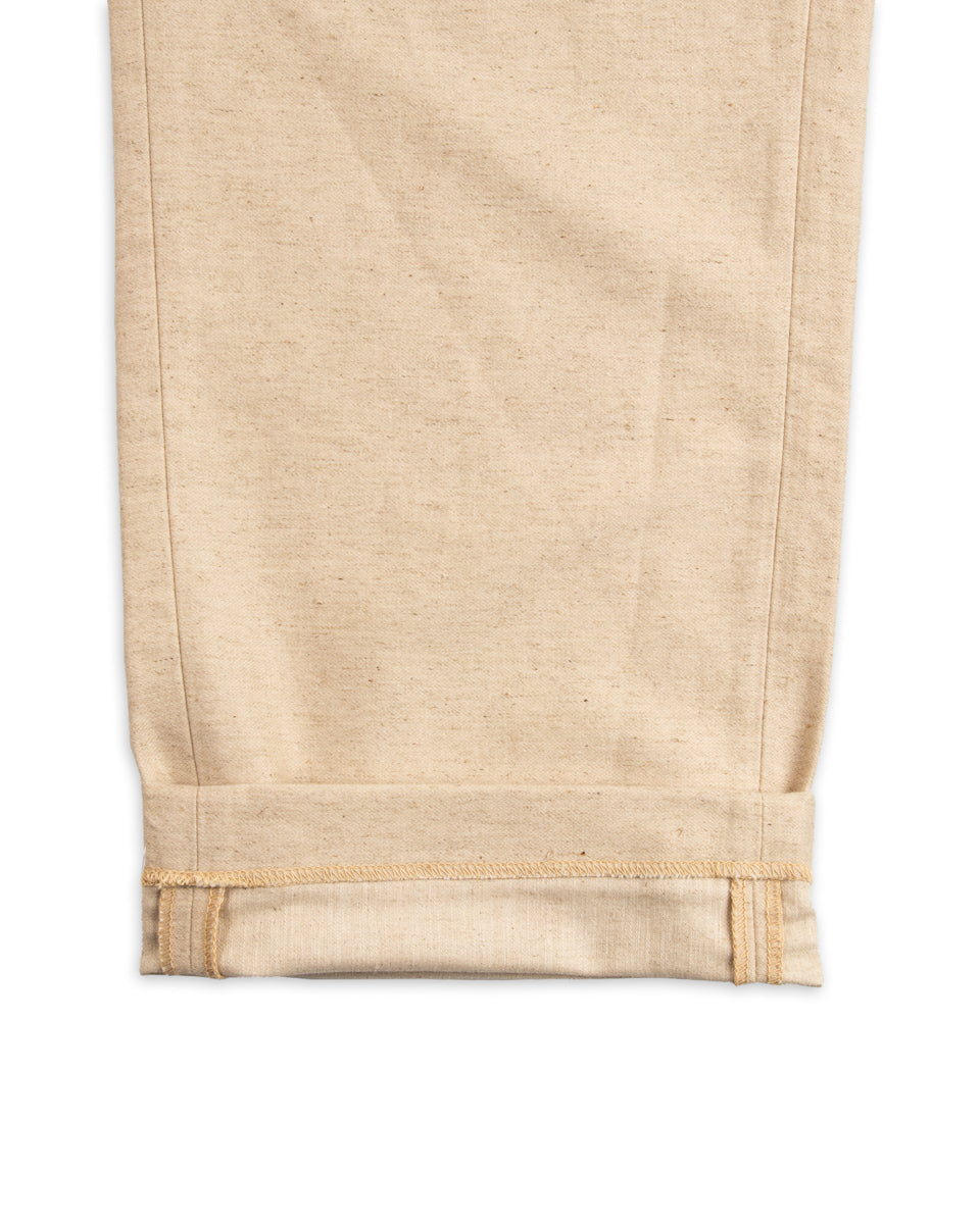 The Real McCoy's Linen Atelier Trousers - Beige - Standard & Strange