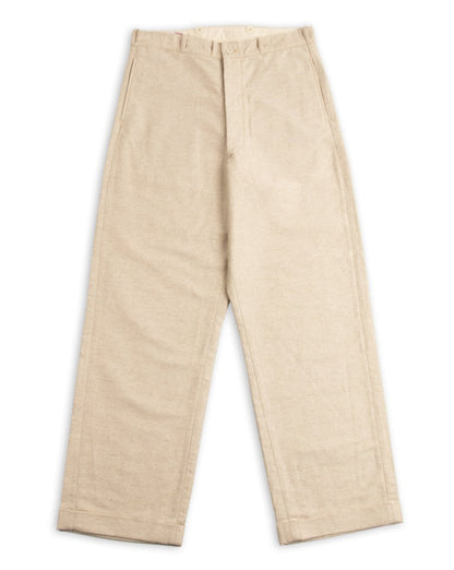 The Real McCoy's Linen Atelier Trousers - Beige - Standard & Strange