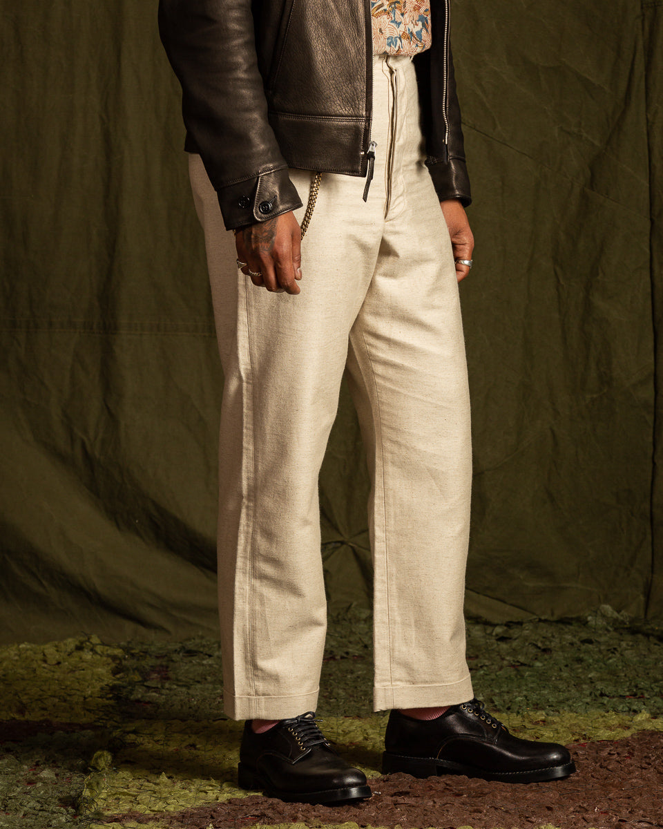 The Real McCoy's Linen Atelier Trousers - Beige – Standard & Strange