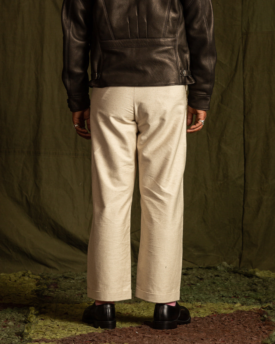 The Real McCoy's Linen Atelier Trousers - Beige – Standard & Strange