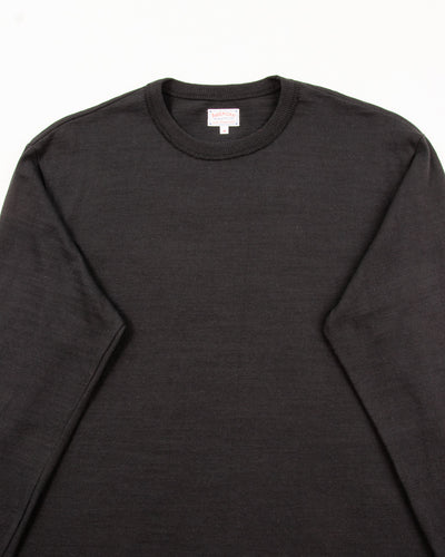 The Real McCoy's Loopwheeled Athletic Longsleeve Tee - Black - Standard & Strange