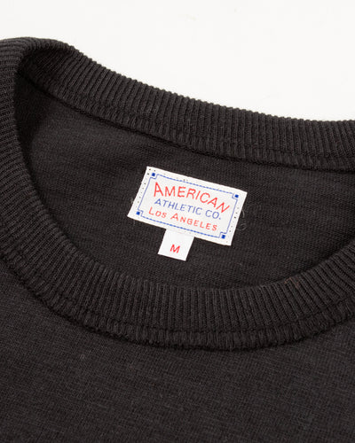 The Real McCoy's Loopwheeled Athletic Longsleeve Tee - Black - Standard & Strange