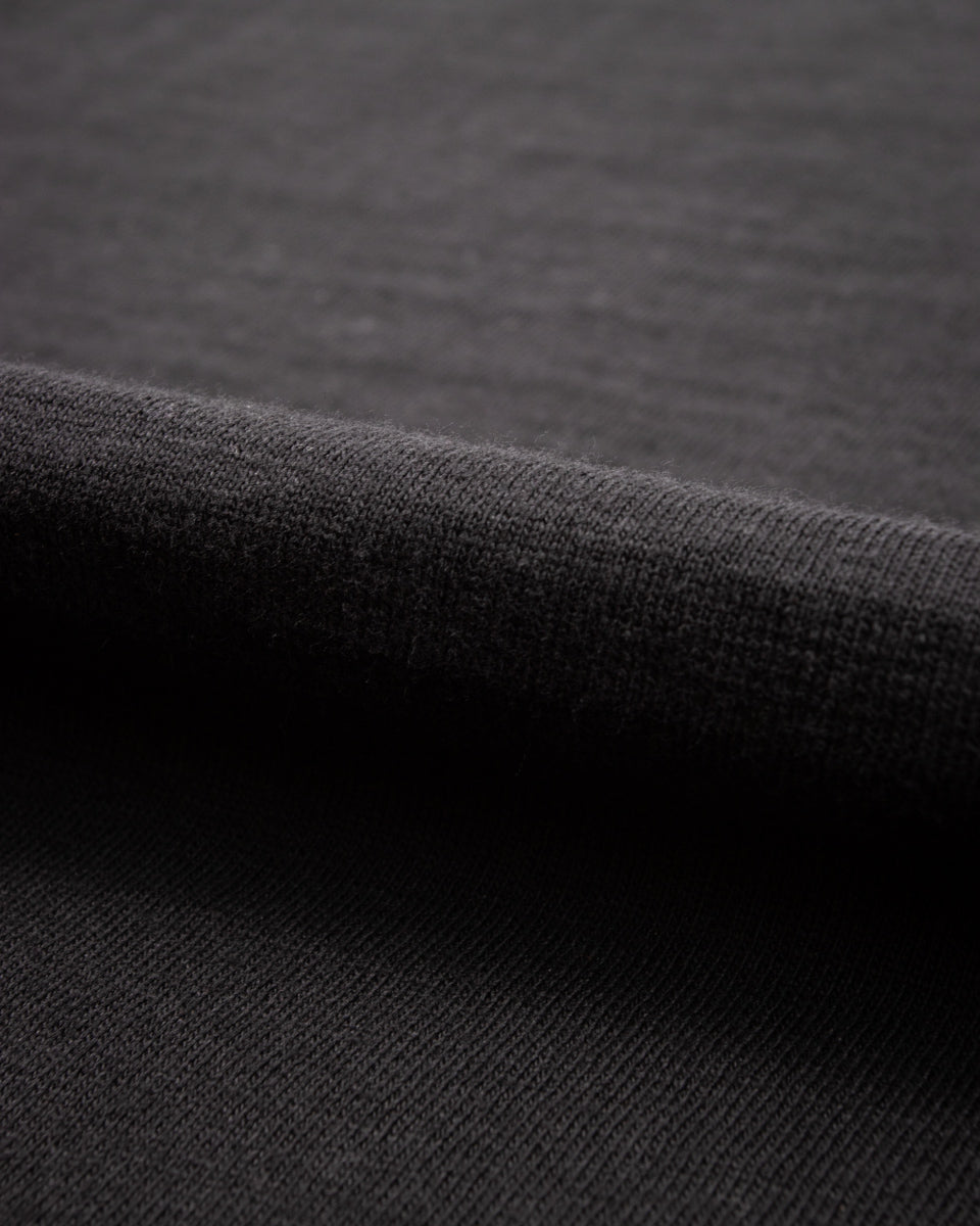 The Real McCoy's Loopwheeled Athletic Longsleeve Tee - Black - Standard & Strange