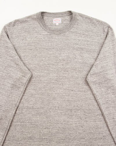 The Real McCoy's Loopwheeled Athletic Longsleeve Tee - Gray - Standard & Strange