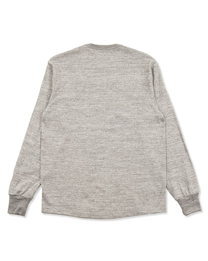 The Real McCoy's Loopwheeled Athletic Longsleeve Tee - Gray - Standard & Strange