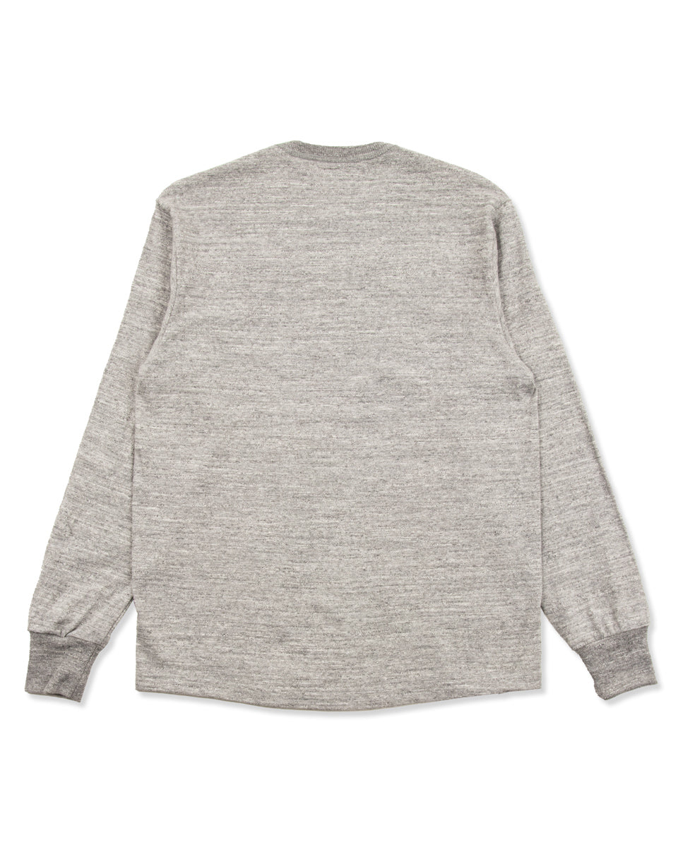 The Real McCoy's Loopwheeled Athletic Longsleeve Tee - Gray - Standard & Strange