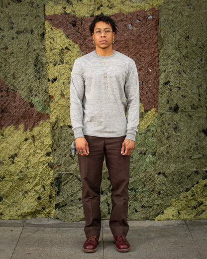The Real McCoy's Loopwheeled Athletic Longsleeve Tee - Gray - Standard & Strange