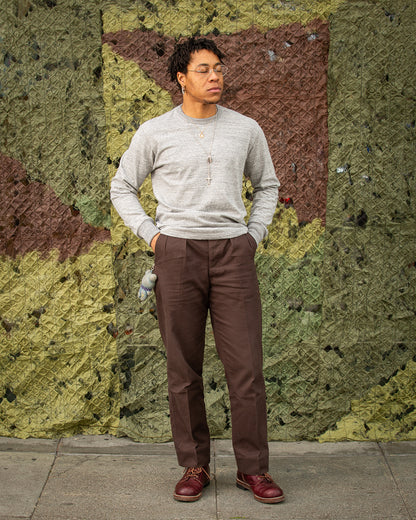 The Real McCoy's Loopwheeled Athletic Longsleeve Tee - Gray - Standard & Strange