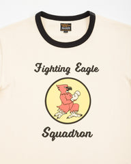 The Real McCoy's Military Tee / Fighting Eagle - Ecru / Black - Standard & Strange