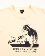 The Real McCoy's Military Tee / The Blue Ghost - Ecru - Standard & Strange