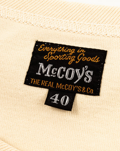 The Real McCoy's Military Tee / The Blue Ghost - Ecru - Standard & Strange