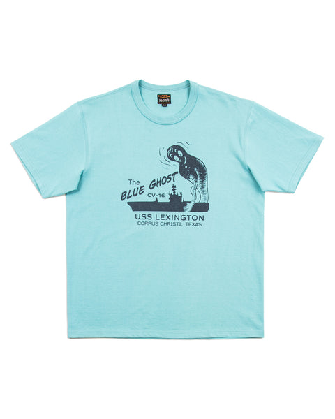 The Real McCoy's Military Tee / The Blue Ghost - Teal - Standard & Strange