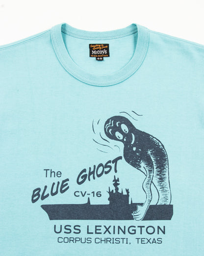 The Real McCoy's Military Tee / The Blue Ghost - Teal - Standard & Strange