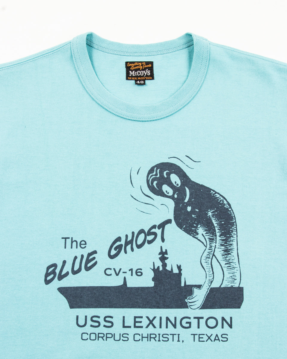 The Real McCoy's Military Tee / The Blue Ghost - Teal - Standard & Strange