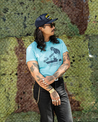 The Real McCoy's Military Tee / The Blue Ghost - Teal - Standard & Strange